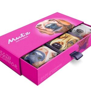 New Boxed Three Irish Artist Eoin O’Connor “MUTZ” Dish Tea Towels Dogs Ireland